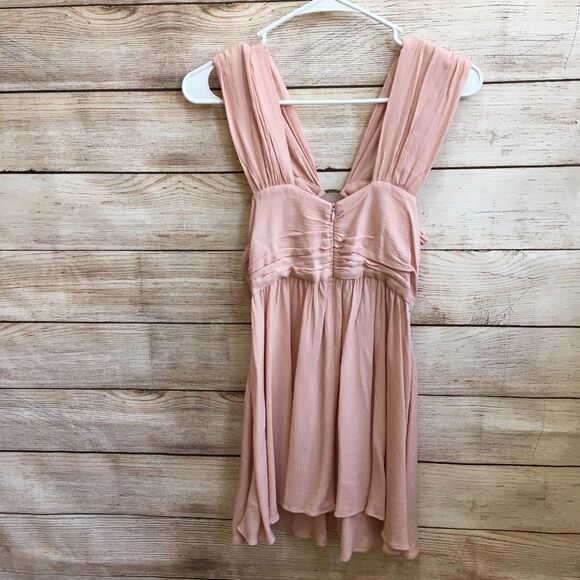 FREE PEOPLE TOP IN BLUSH - Picture 4 of 6